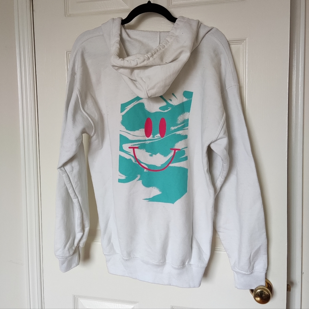 Tiktok smiley zip up hoodie